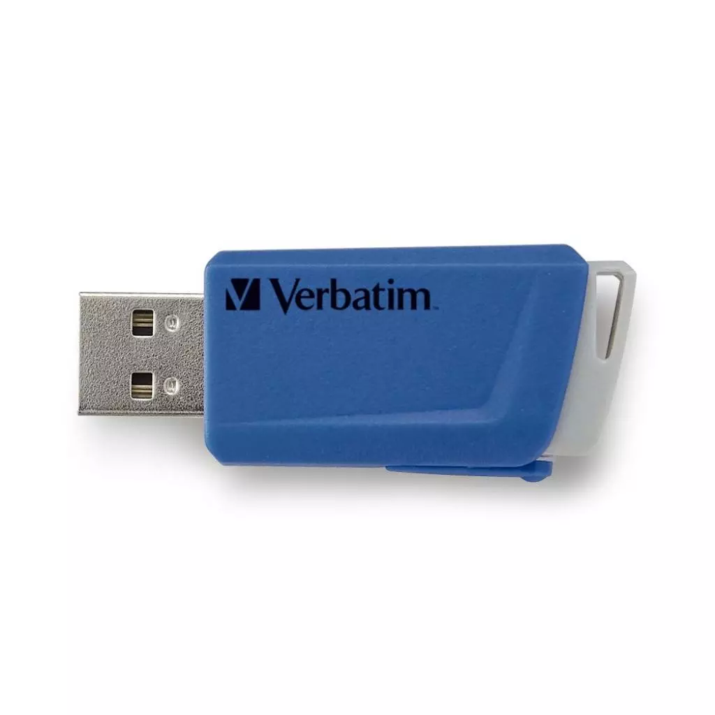 USB флеш накопитель Verbatim 2x32GB Store 'n' Click Red/Blue USB 3.2 (49308) - 4 USB флеш накопитель Verbatim 2x32GB Store 'n' Click Red/Blue USB 3.2 (49308) - 4