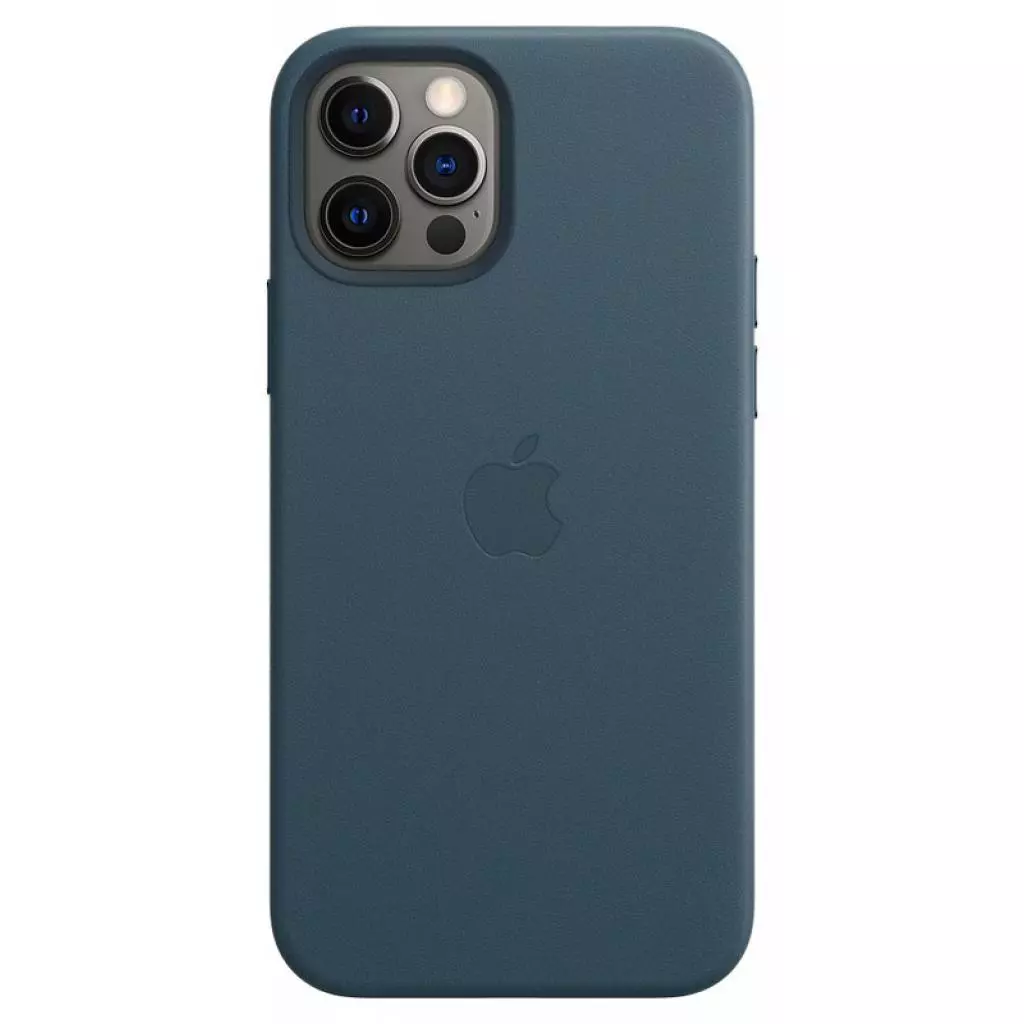 Чехол для моб. телефона Apple iPhone 12 Pro Max Leather Case with MagSafe - Baltic Blue (MHKK3ZM/A) - 2