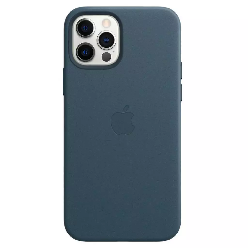 Чехол для моб. телефона Apple iPhone 12 Pro Max Leather Case with MagSafe - Baltic Blue (MHKK3ZM/A) - 3