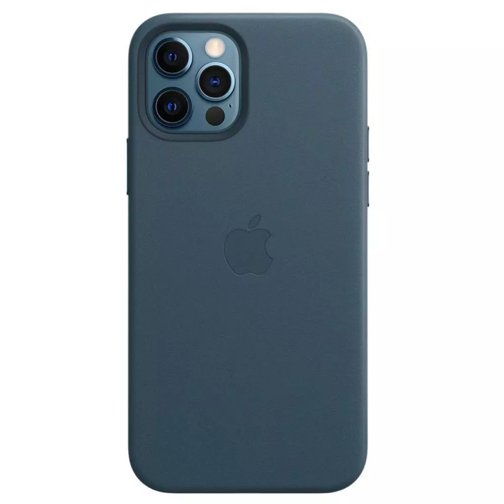 Чехол для моб. телефона Apple iPhone 12 Pro Max Leather Case with MagSafe - Baltic Blue (MHKK3ZM/A) - 4