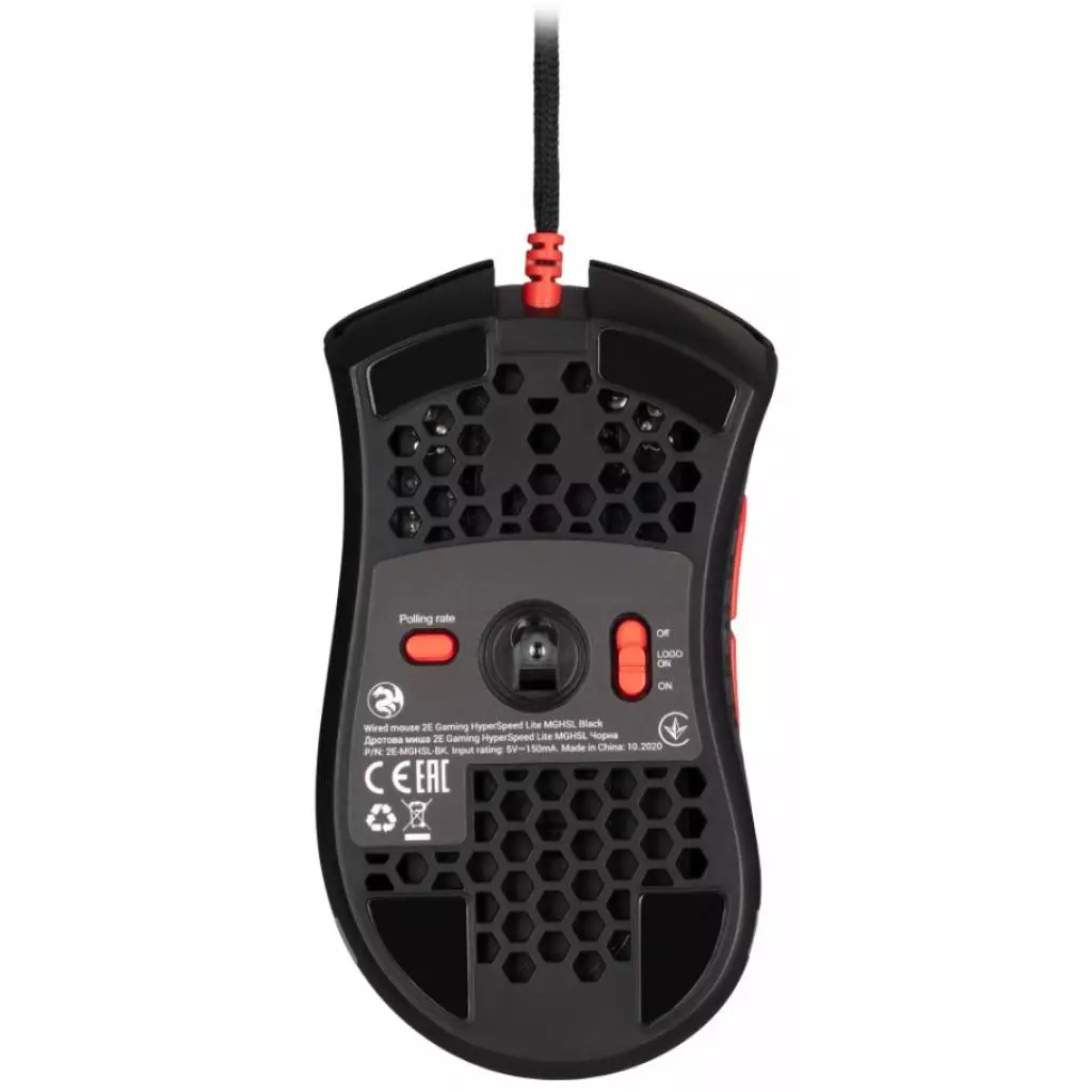 Мышка 2E HyperSpeed Lite RGB Black (2E-MGHSL-BK) - 2 Мышка 2E HyperSpeed Lite RGB Black (2E-MGHSL-BK) - 2