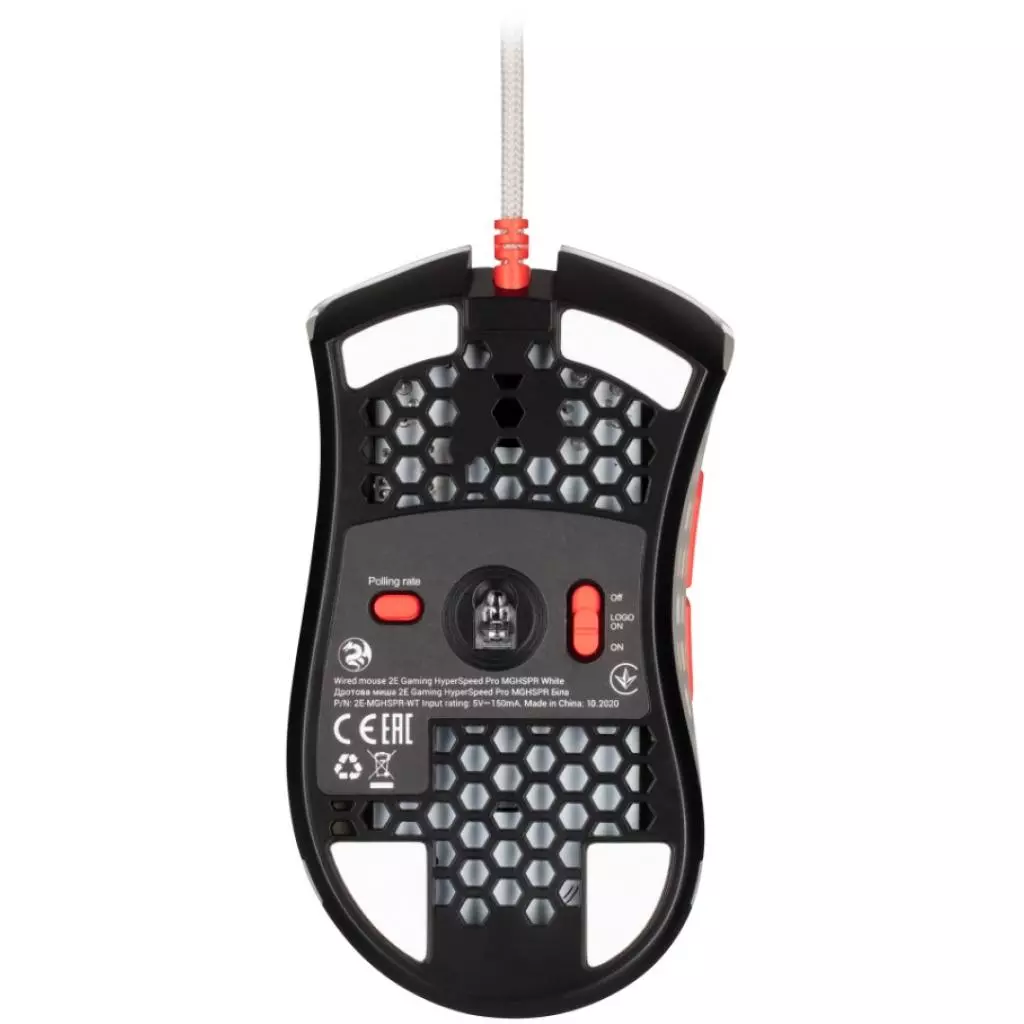 Мышка 2E HyperSpeed Pro RGB Retro White (2E-MGHSPR-WT) - 3 Мышка 2E HyperSpeed Pro RGB Retro White (2E-MGHSPR-WT) - 3