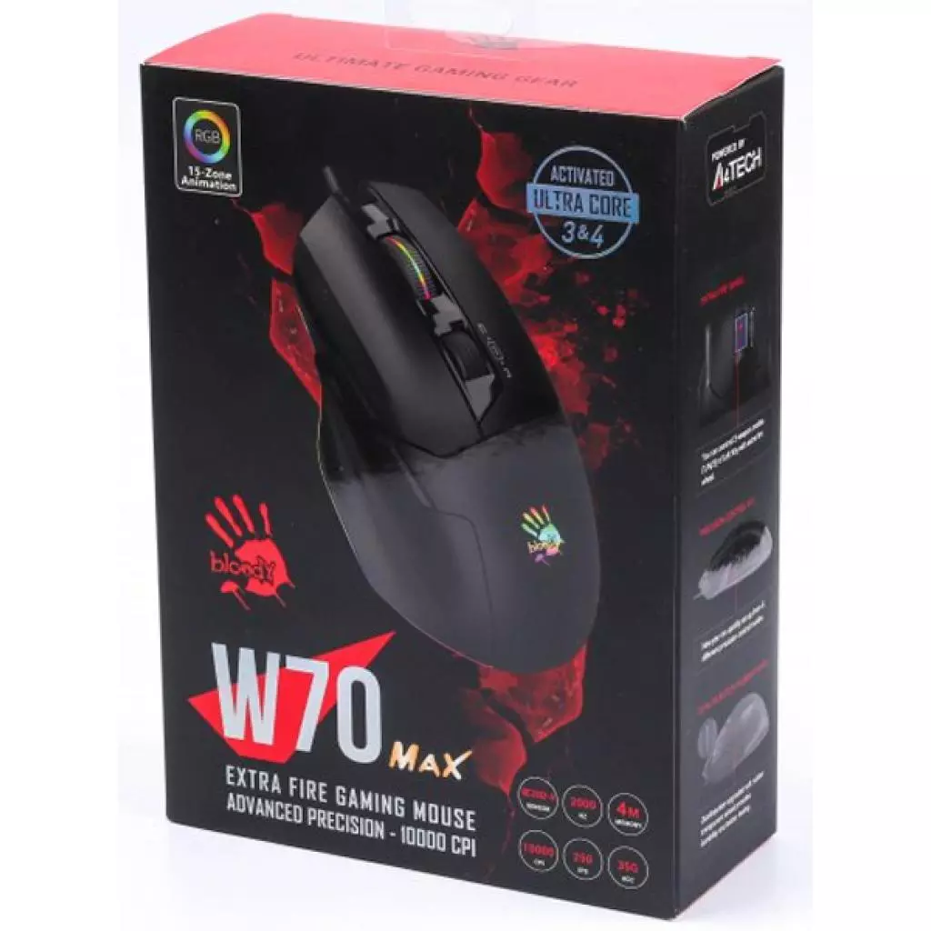Мышка A4Tech Bloody W70 Max Stone black - 9 Мышка A4Tech Bloody W70 Max Stone black - 9