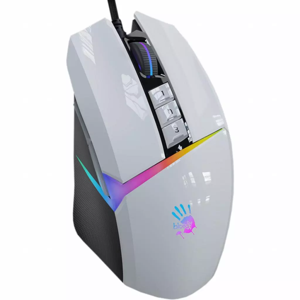 Мышка A4Tech Bloody W60 Max Panda White - 1