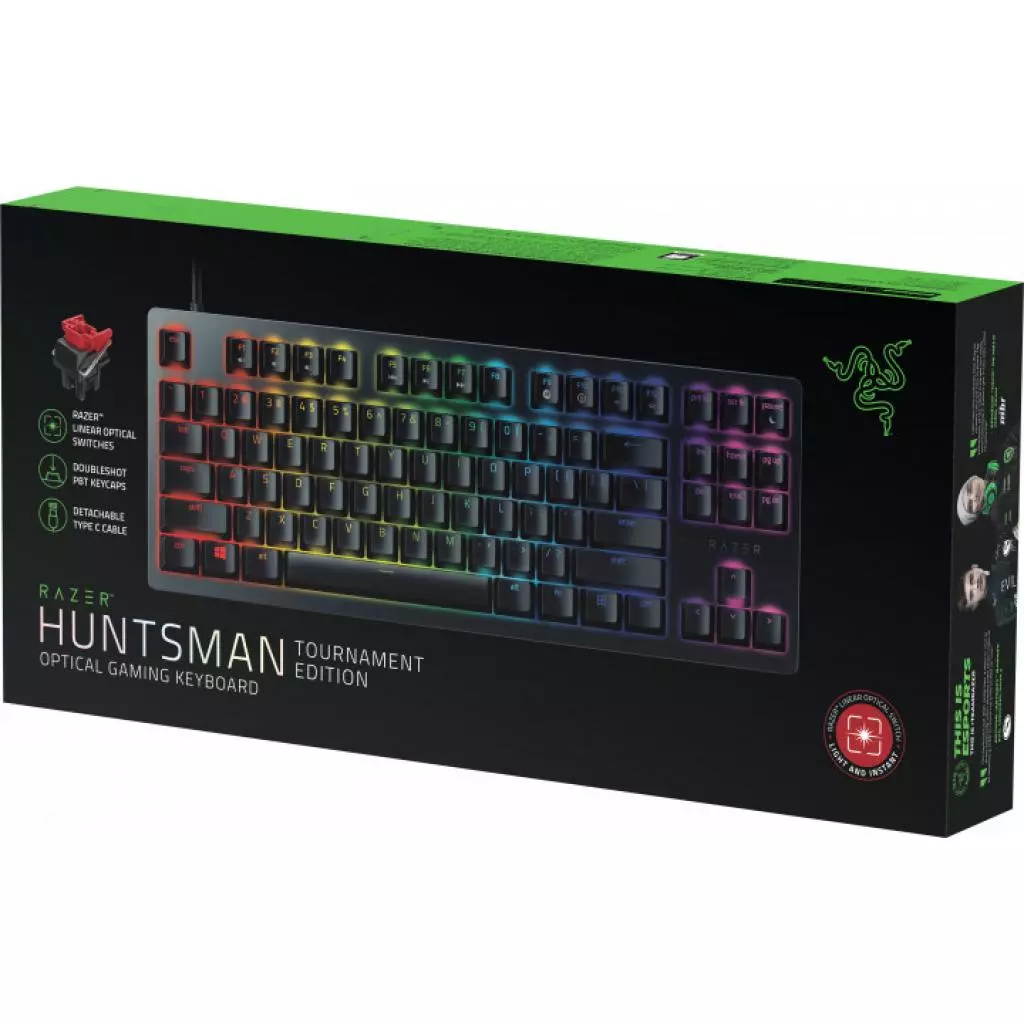 Клавиатура Razer Huntsman TE Red Switch RU USB (RZ03-03081000-R3R1) - 4 Клавиатура Razer Huntsman TE Red Switch RU USB (RZ03-03081000-R3R1) - 4