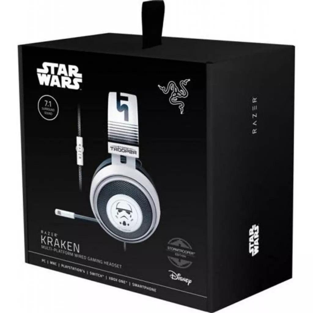 Наушники Razer Kraken - Stormtrooper Ed. White/Black (RZ04-02830600-R3M1) - 2 Наушники Razer Kraken - Stormtrooper Ed. White/Black (RZ04-02830600-R3M1) - 2