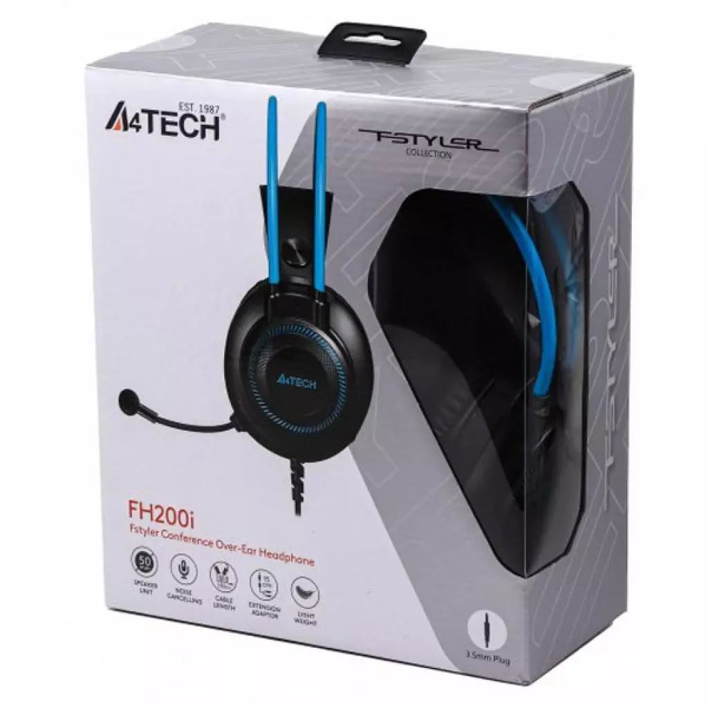 Наушники A4Tech FH200i Blue - 7 Наушники A4Tech FH200i Blue - 7