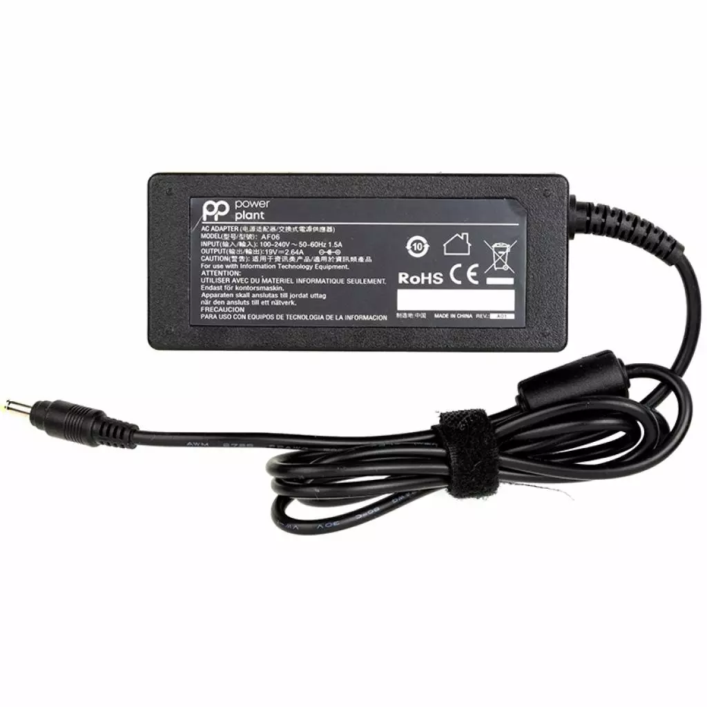 Блок питания к ноутбуку PowerPlant ASUS 220V, 19V 50W 2.64A (4.8*1.7) (AS50F4817)