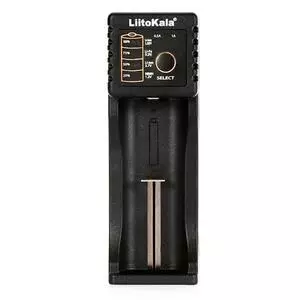Зарядное устройство для аккумуляторов Liitokala 1 Slot, LED дисплей, USB, 3.7VLion/3.2VLi-Fe/1.2VNIHM/26650/ (Lii-100B)