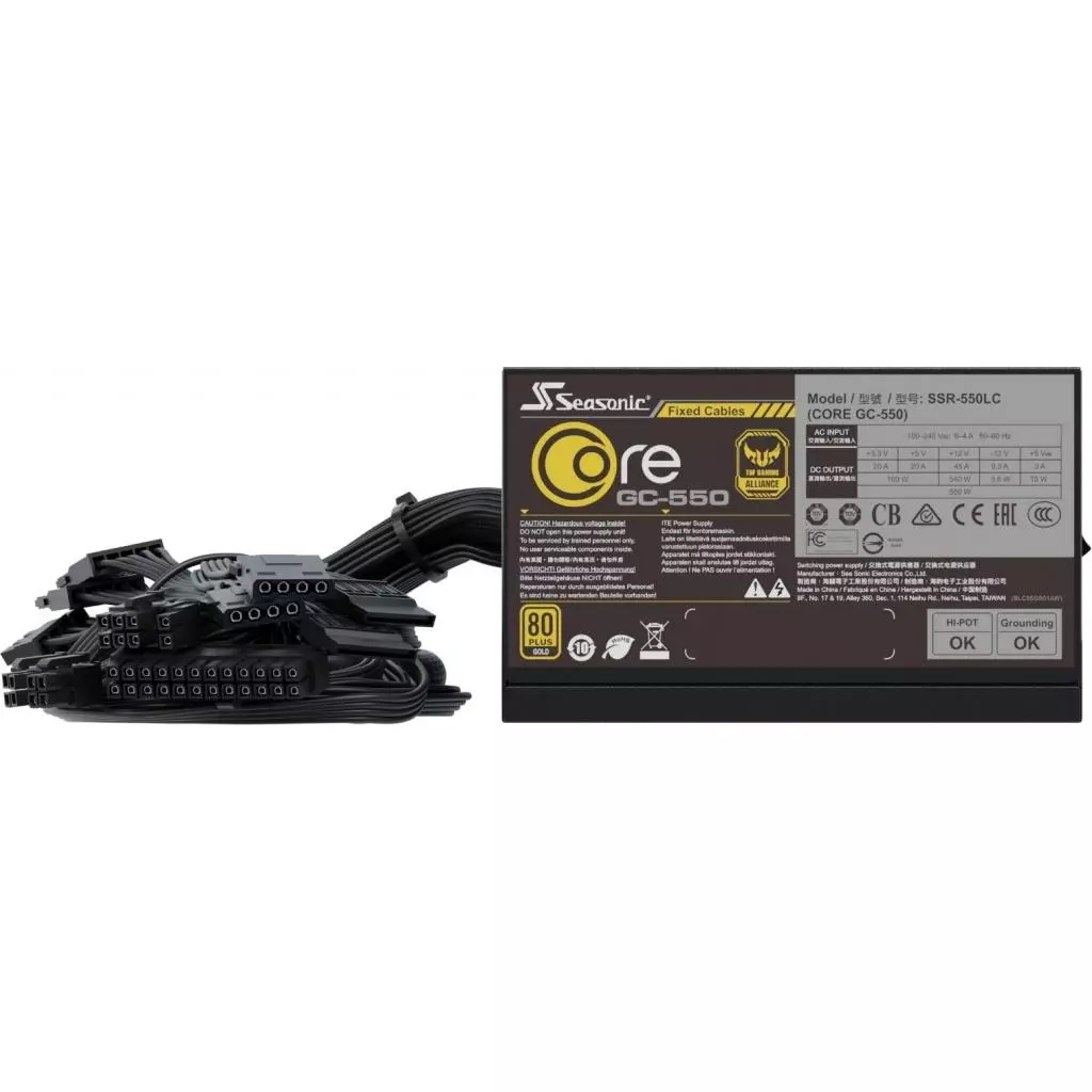 Блок питания Seasonic 550W GC-550 GOLD (SSR-550LC) - 6 Блок питания Seasonic 550W GC-550 GOLD (SSR-550LC) - 6