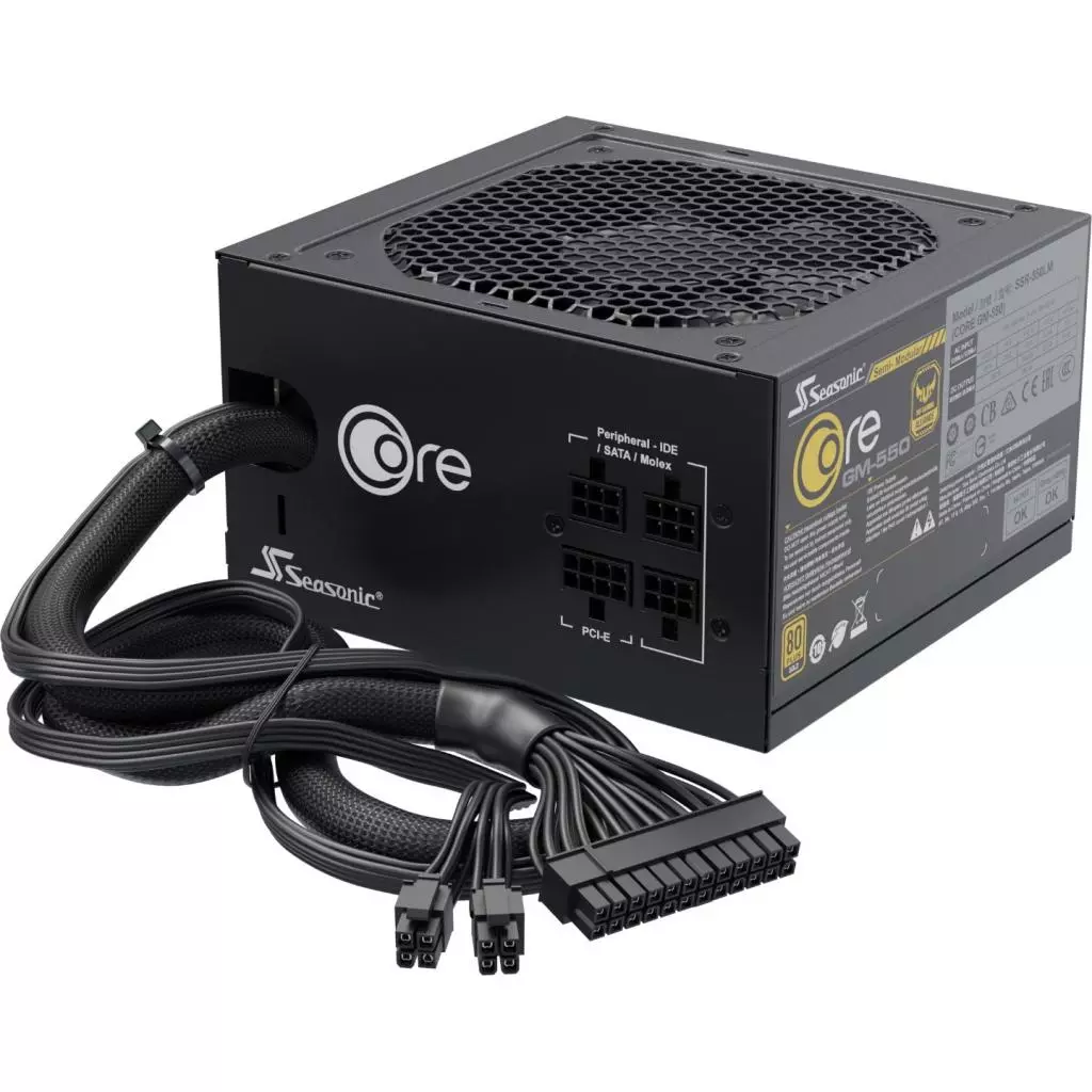 Блок питания Seasonic 550W CORE GM-550 GOLD (SSR-550LM) - 3 Блок питания Seasonic 550W CORE GM-550 GOLD (SSR-550LM) - 3