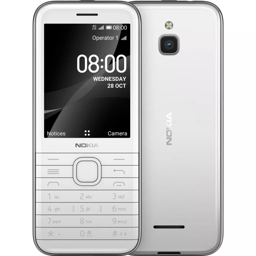 Мобильный телефон Nokia 8000 DS 4G White - 2 Мобильный телефон Nokia 8000 DS 4G White - 2