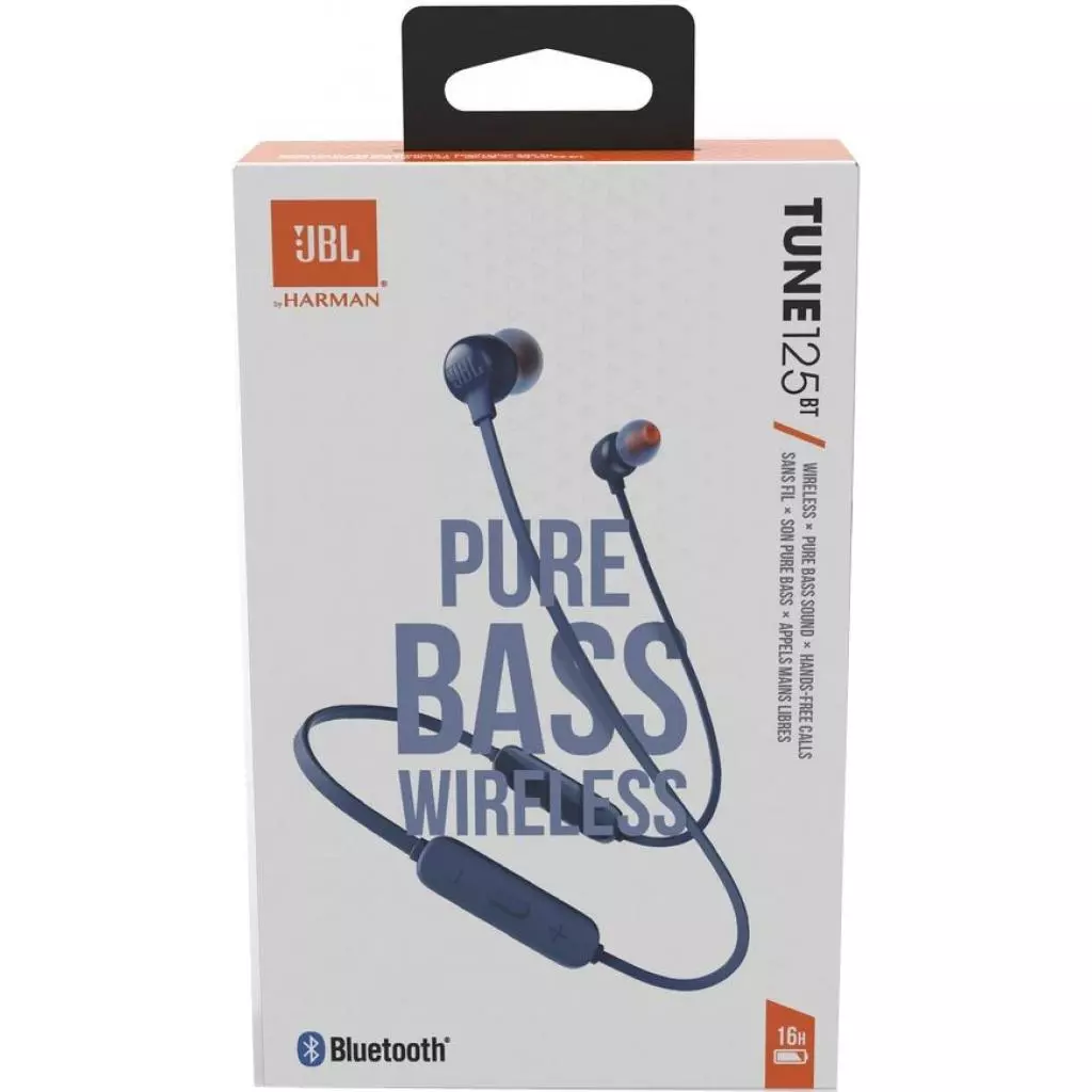 Наушники JBL Tune 125BT Blue (JBLT125BTBLU) - 8 Наушники JBL Tune 125BT Blue (JBLT125BTBLU) - 8