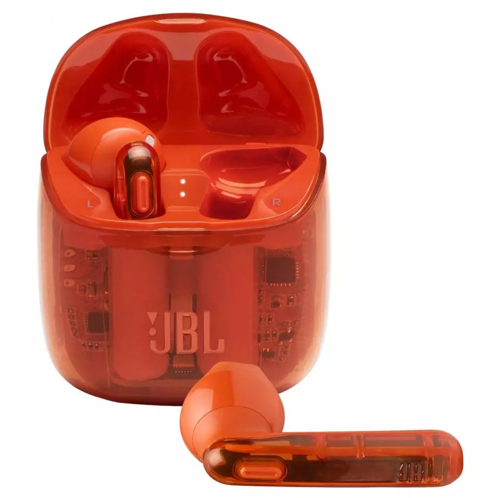 Наушники JBL Tune 225 TWS Ghost Orange (JBLT225TWSGHOSTORG) - 2 Наушники JBL Tune 225 TWS Ghost Orange (JBLT225TWSGHOSTORG) - 2