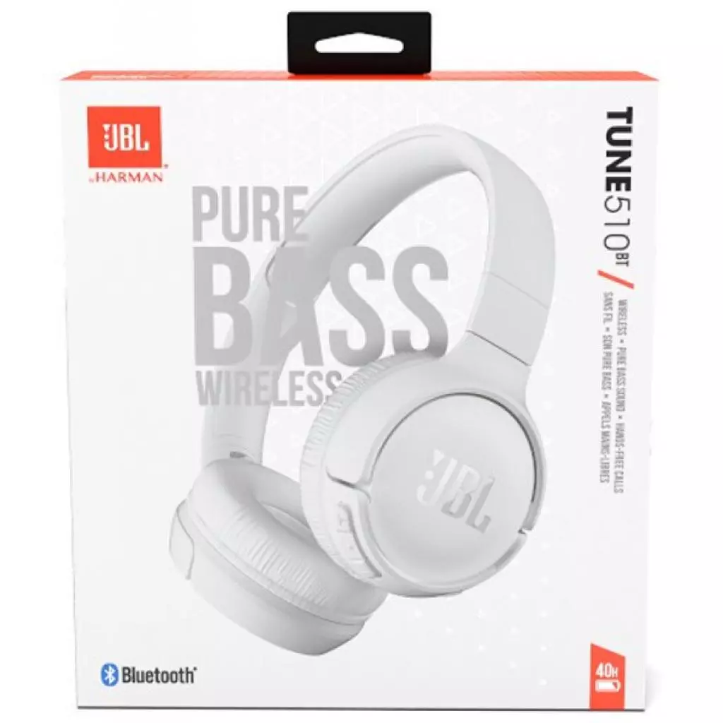 Наушники JBL Tune 510BT White (JBLT510BTWHTEU) - 6 Наушники JBL Tune 510BT White (JBLT510BTWHTEU) - 6