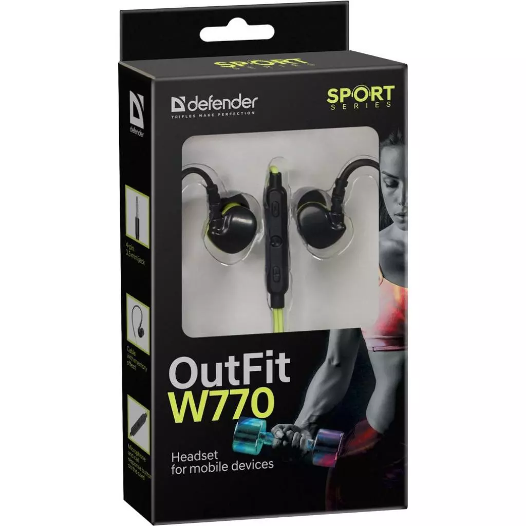 Наушники Defender OutFit W770 Black-Yellow (63770) - 4 Наушники Defender OutFit W770 Black-Yellow (63770) - 4