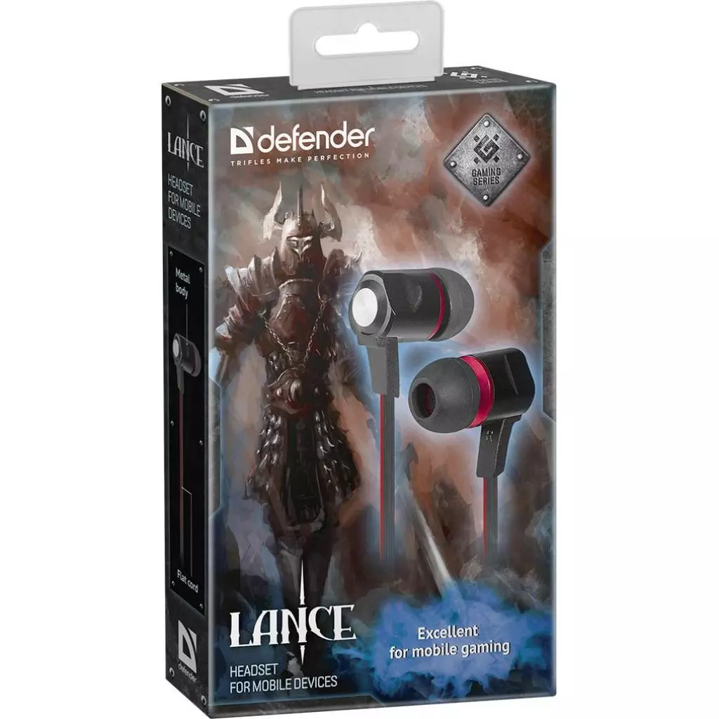 Наушники Defender Lance Black-Red (64450) - 1 Наушники Defender Lance Black-Red (64450) - 1