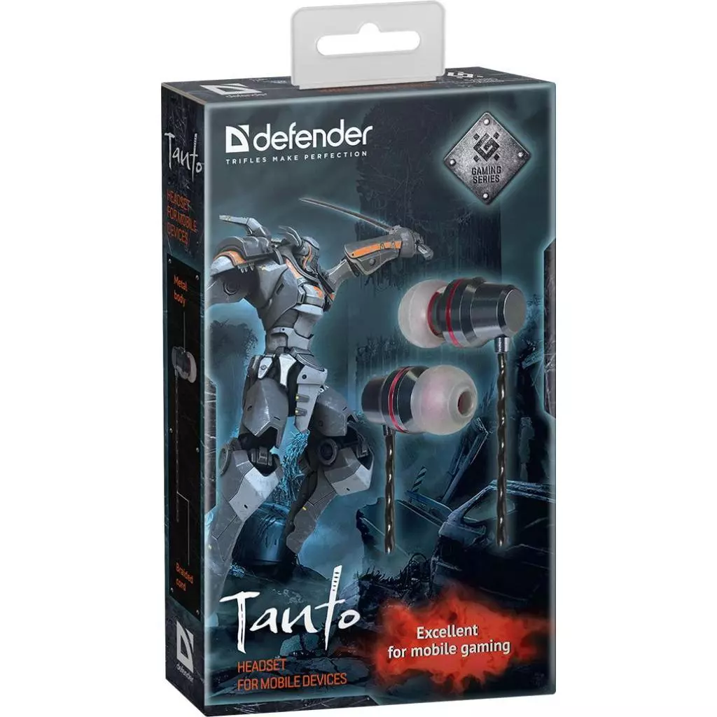 Наушники Defender Tanto Black-Grey (64451) - 1 Наушники Defender Tanto Black-Grey (64451) - 1