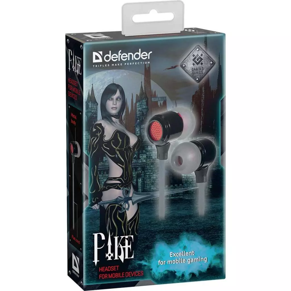 Наушники Defender Pike Black-Red (64452) - 1 Наушники Defender Pike Black-Red (64452) - 1