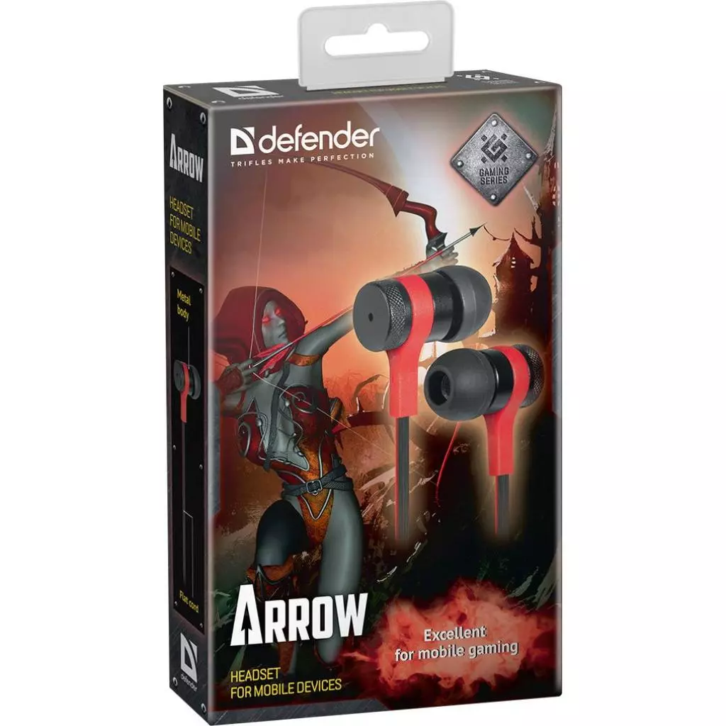 Наушники Defender Arrow Black-Red (64454) - 1 Наушники Defender Arrow Black-Red (64454) - 1
