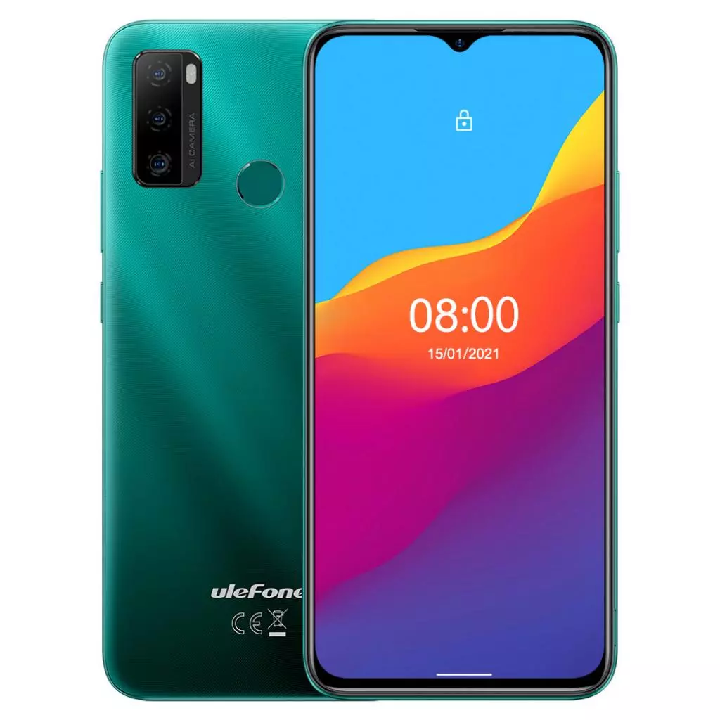 Мобильный телефон Ulefone Note 10 2/32GB Aurora Green (6937748734079) - 7