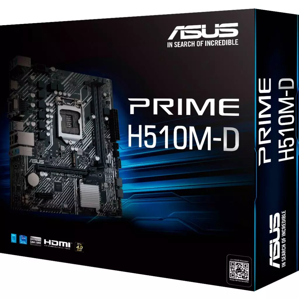 Материнская плата ASUS PRIME H510M-D - 6 Материнская плата ASUS PRIME H510M-D - 6