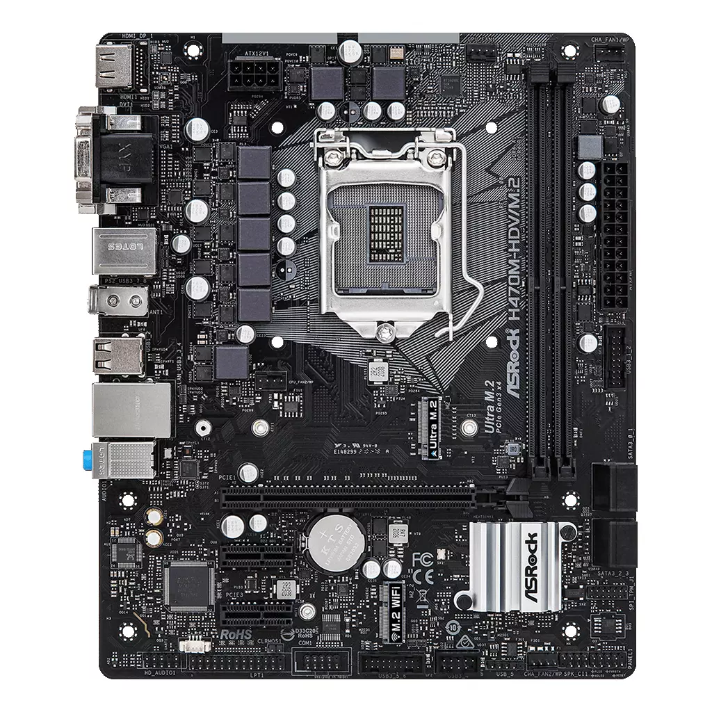 Материнская плата ASRock H470M-HDV/M.2 - 1