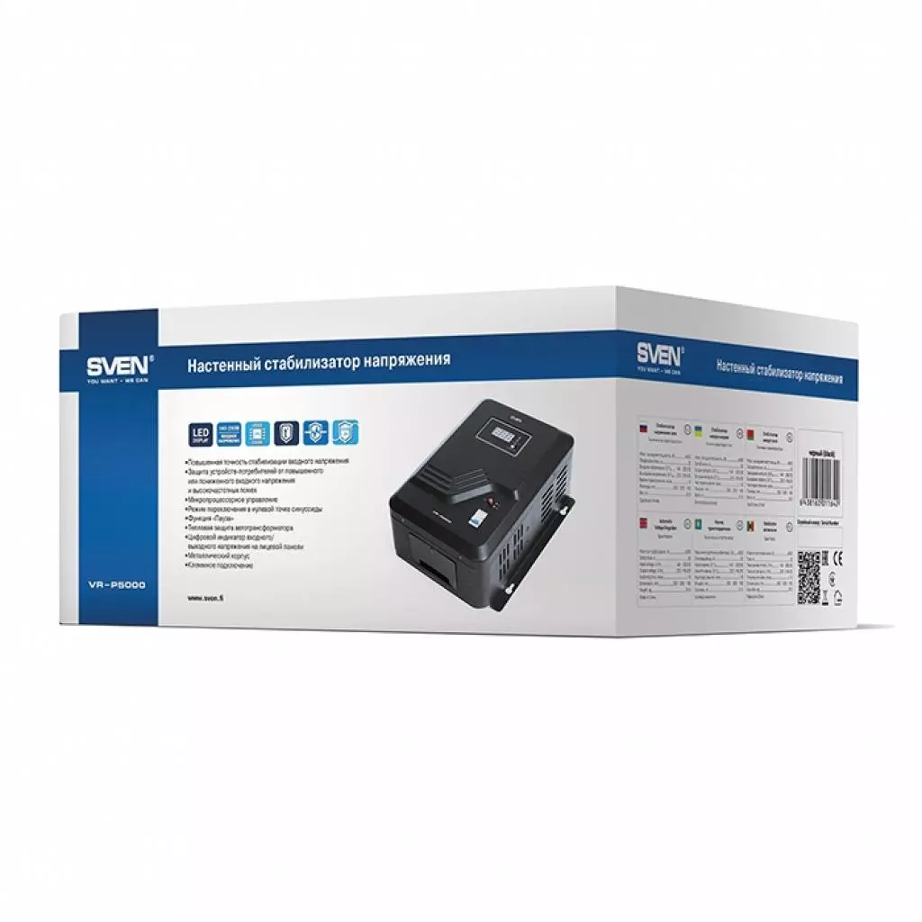 Стабилизатор Sven VR-P5000 (00380043) - 4 Стабилизатор Sven VR-P5000 (00380043) - 4