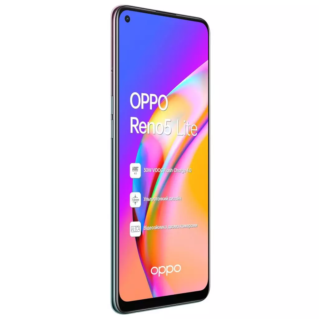 Мобильный телефон Oppo Reno5 Lite 8/128GB Purple (OFCPH2205_PURPLE) - 6