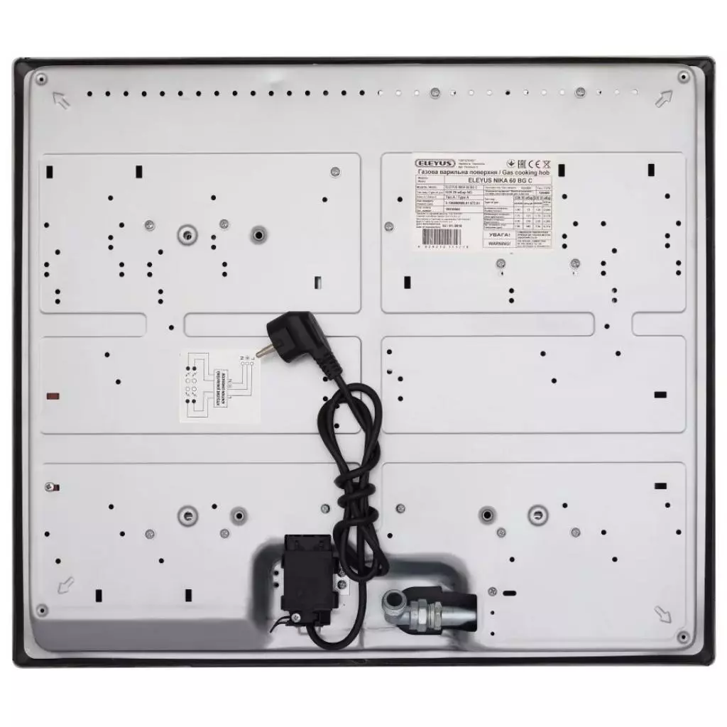 Варочная поверхность Eleyus SILVA 60 BL+RB CF - 6 Варочная поверхность Eleyus SILVA 60 BL+RB CF - 6