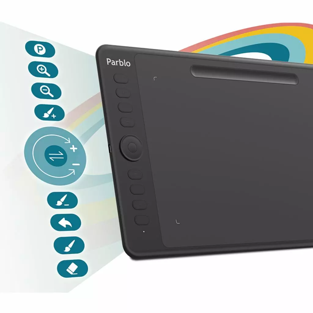 Графический планшет Parblo Intangbo M Black (INTANGBOM) - 1 Графический планшет Parblo Intangbo M Black (INTANGBOM) - 1