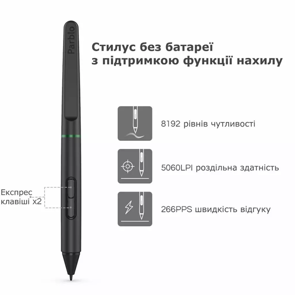 Графический планшет Parblo Ninos S Black (NINOSS) - 2