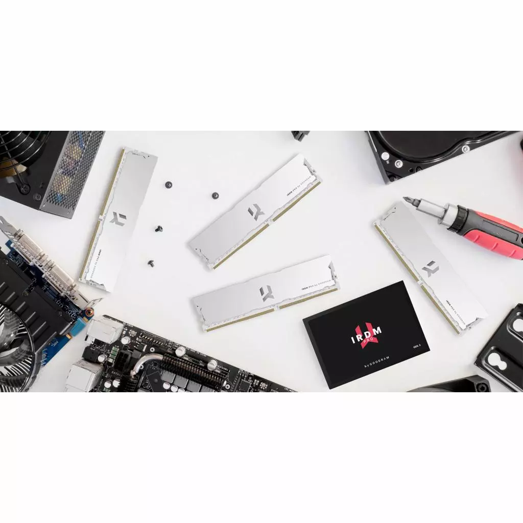 Модуль памяти для компьютера DDR4 16GB (2x8GB) 4000 MHz IRDM PRO White Goodram (IRP-W4000D4V64L18S/16GDC) - 3