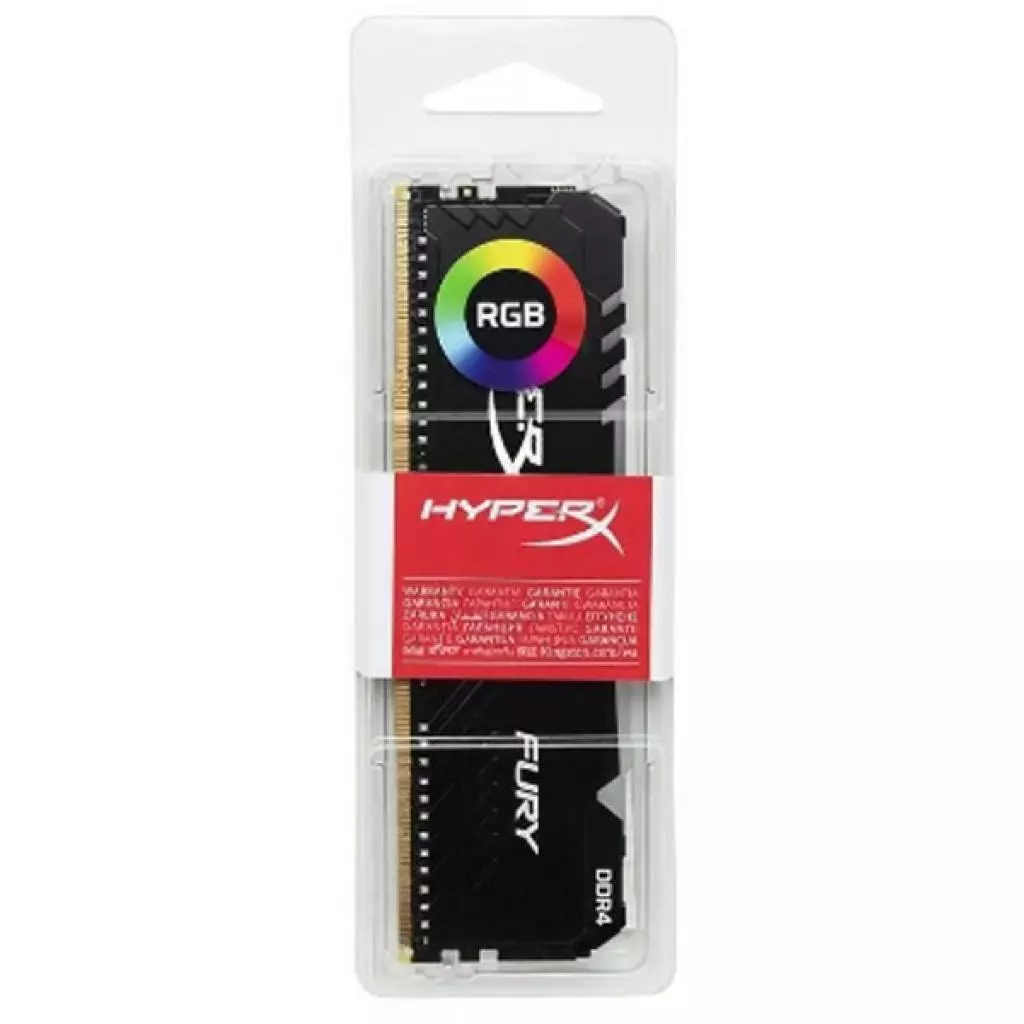 Модуль памяти для компьютера DDR4 32GB 3600 MHz HyperX Fury RGB Kingston Fury (ex.HyperX) (HX436C18FB3A/32) - 3 Модуль памяти для компьютера DDR4 32GB 3600 MHz HyperX Fury RGB Kingston Fury (ex.HyperX) (HX436C18FB3A/32) - 3