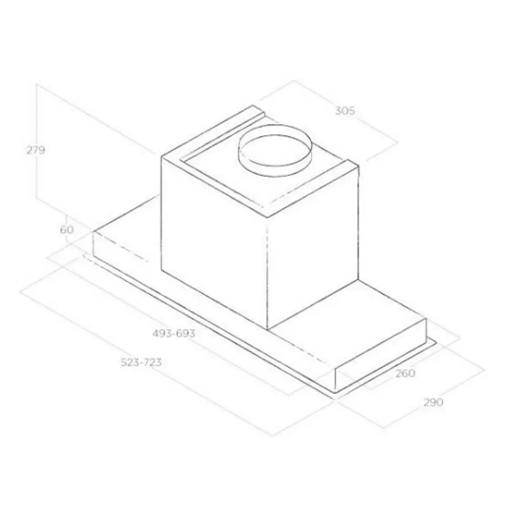 Вытяжка кухонная Elica HIDDEN 2.0 IX/A/60 - 3