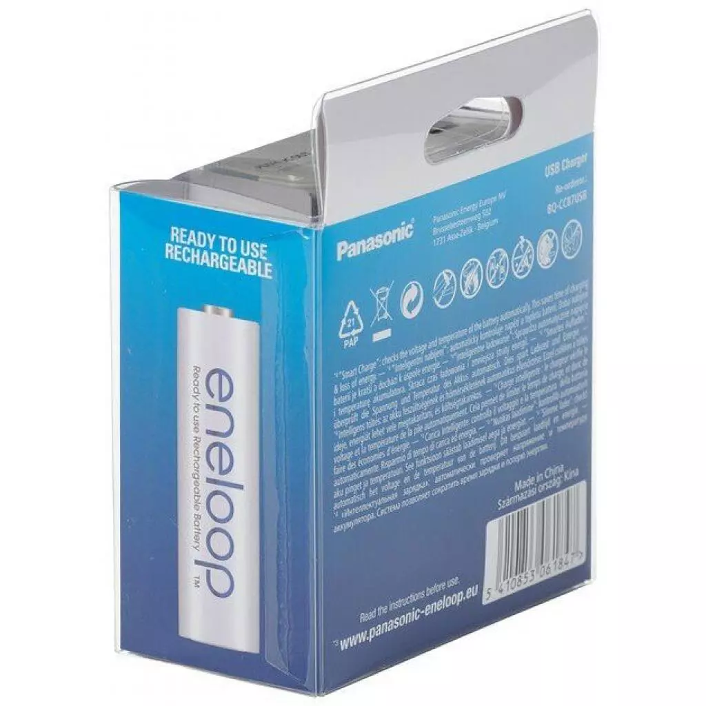 Зарядное устройство для аккумуляторов Panasonic USB in/out с функцией Power Bank (BQ-CC87USB) - 6 Зарядное устройство для аккумуляторов Panasonic USB in/out с функцией Power Bank (BQ-CC87USB) - 6