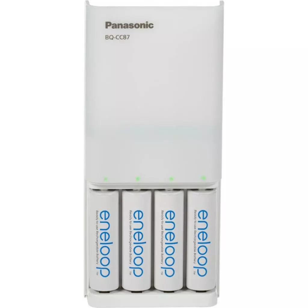 Зарядное устройство для аккумуляторов Panasonic BQ-CC87 USB in/out с функцией Power Bank +4AA 1900 mAh (K-KJ87MCC40USB)