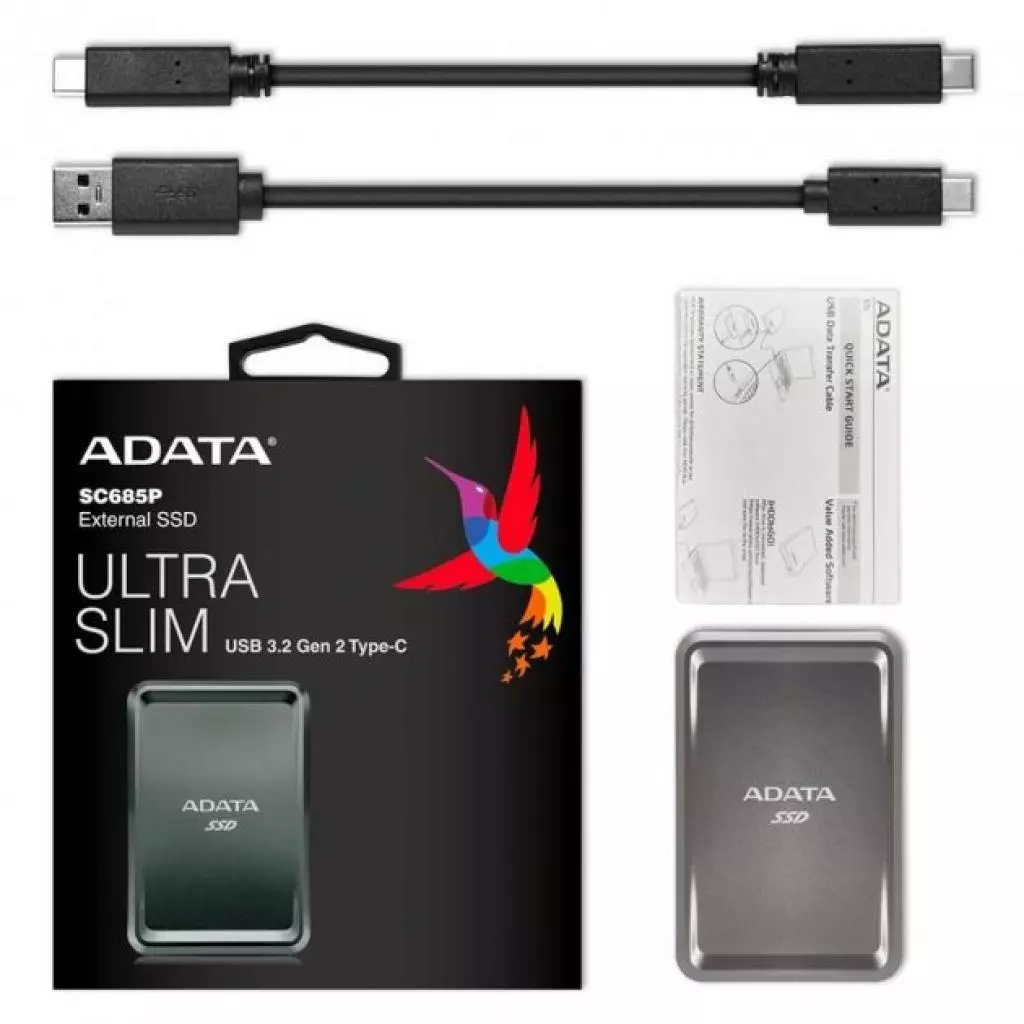 Накопитель SSD USB 3.2 500GB ADATA (ASC685P-500GU32G2-CTI) - 5 Накопитель SSD USB 3.2 500GB ADATA (ASC685P-500GU32G2-CTI) - 5