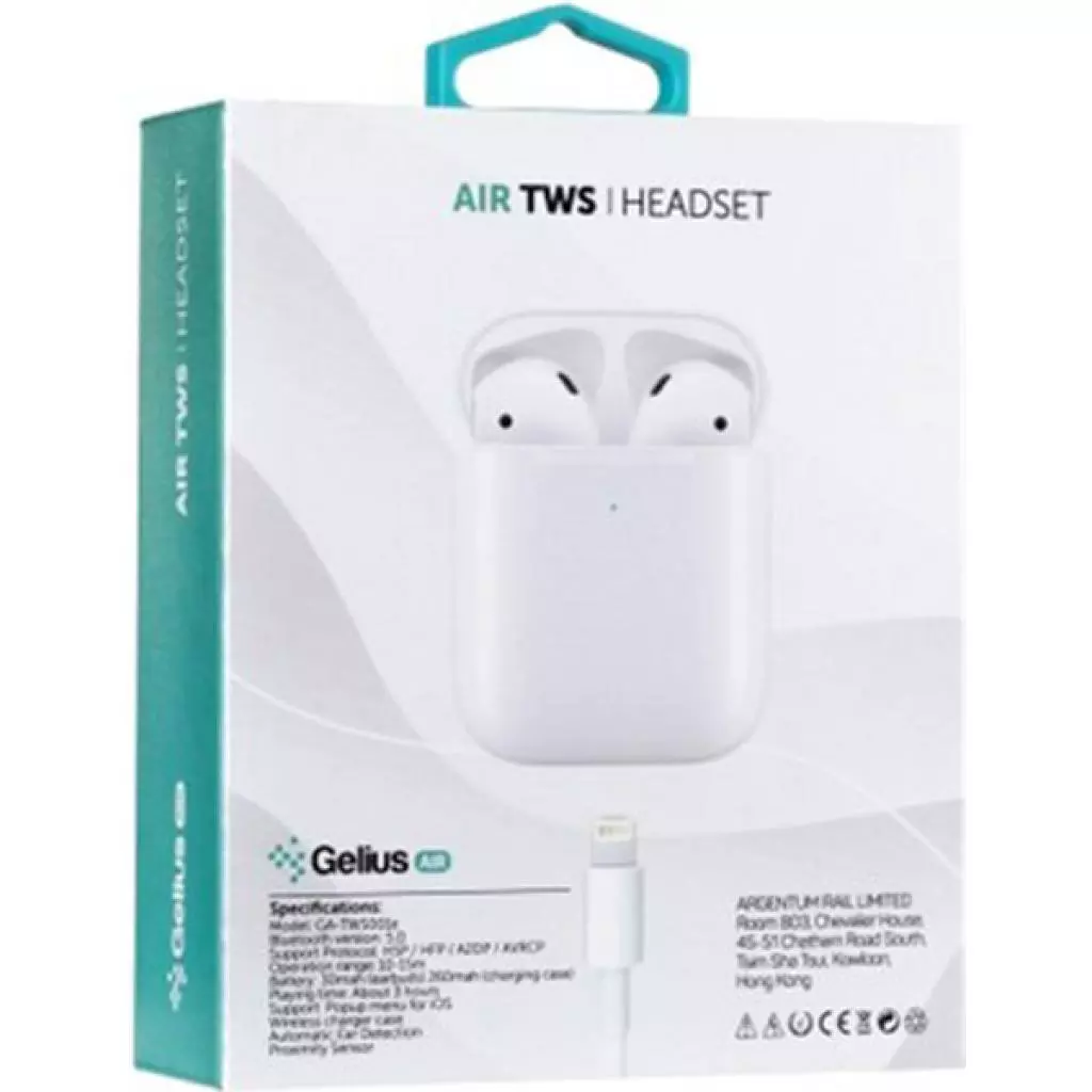 Наушники Gelius Air Airdots White (GA-TWS-001ELT) - 5 Наушники Gelius Air Airdots White (GA-TWS-001ELT) - 5