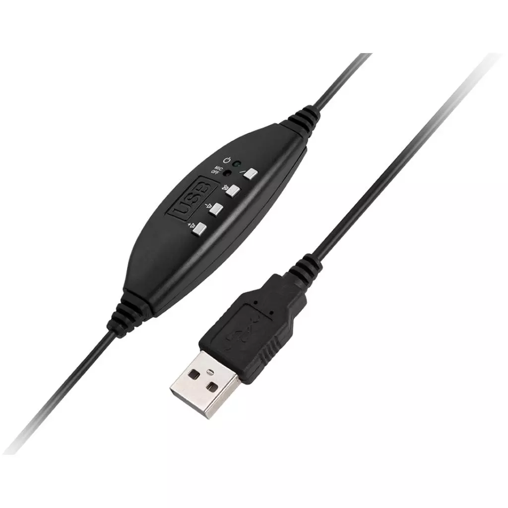 Наушники Gembird MHS-U-001 White USB (MHS-U-001-GW) - 3 Наушники Gembird MHS-U-001 White USB (MHS-U-001-GW) - 3