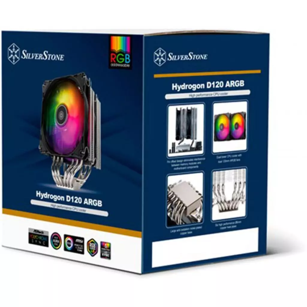 Кулер для процессора Silver Stone Hydrogon D120 ARGB (SST-HYD120-ARGB) - 11 Кулер для процессора Silver Stone Hydrogon D120 ARGB (SST-HYD120-ARGB) - 11