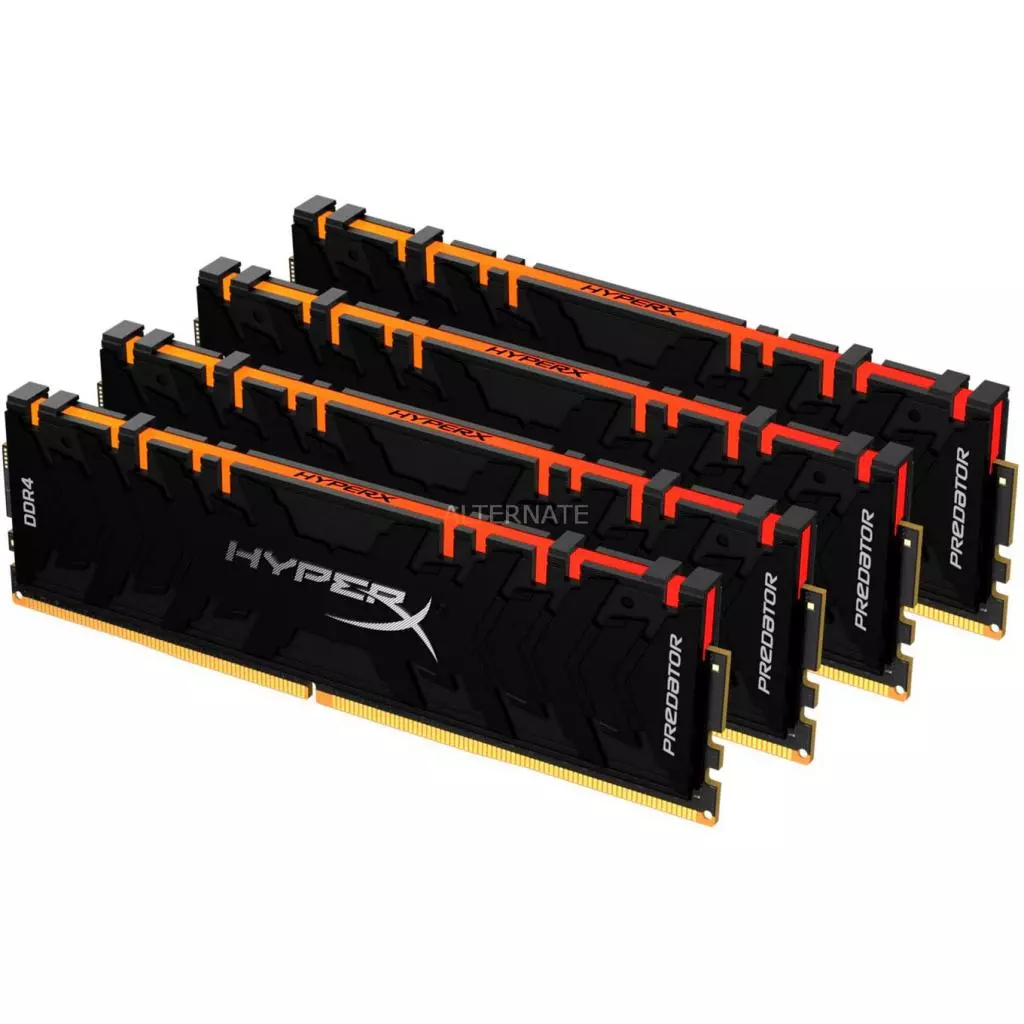 Модуль памяти для компьютера DDR4 64GB (4x16GB) 3600 MHz HyperX Fury Black Kingston Fury (ex.HyperX) (HX436C18FB4AK4/64) - 1 Модуль памяти для компьютера DDR4 64GB (4x16GB) 3600 MHz HyperX Fury Black Kingston Fury (ex.HyperX) (HX436C18FB4AK4/64) - 1