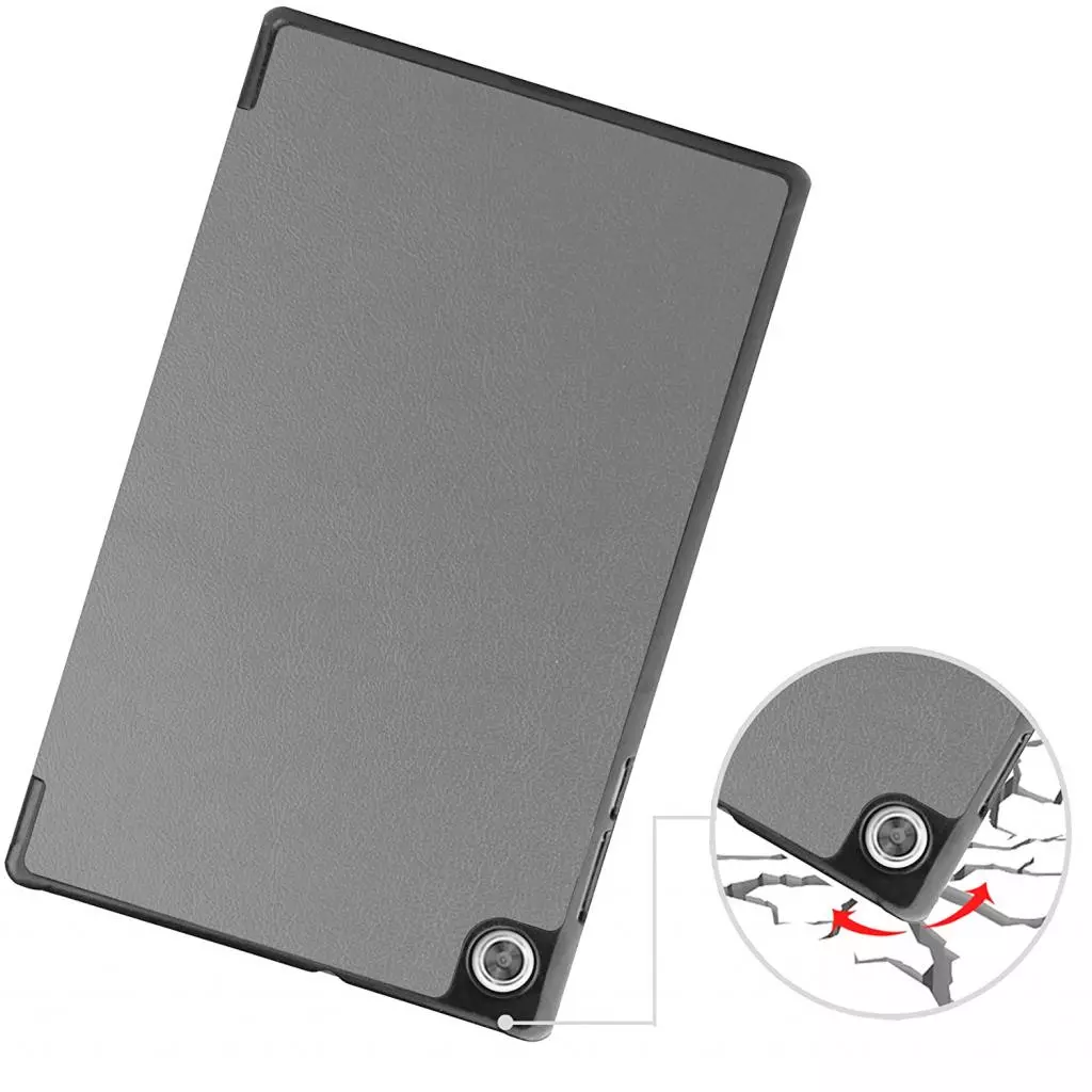 Чехол для планшета BeCover Smart Case Lenovo Tab M10 TB-X306F HD (2nd Gen) Gray (705971) - 4 Чехол для планшета BeCover Smart Case Lenovo Tab M10 TB-X306F HD (2nd Gen) Gray (705971) - 4