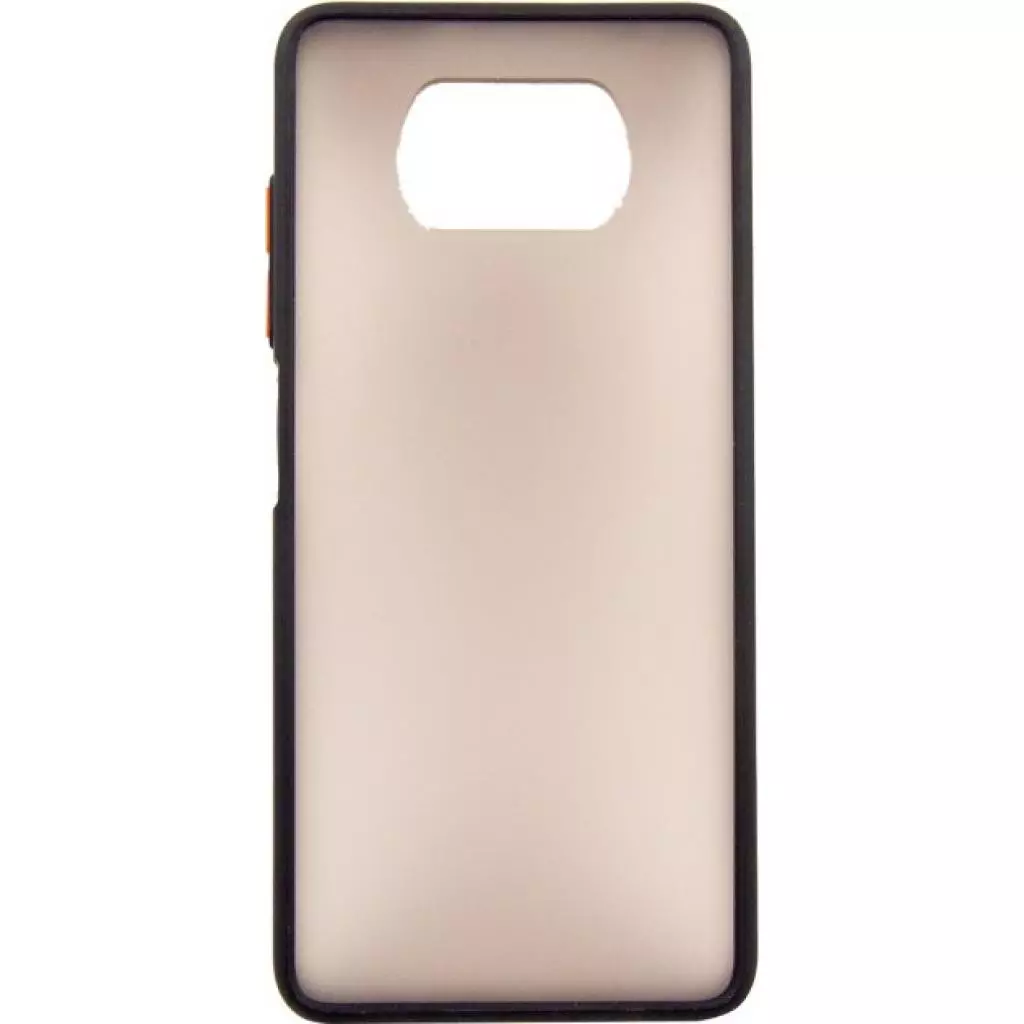 Чехол для моб. телефона Dengos Matt POCO X3, black (DG-TPU-MATT-68)