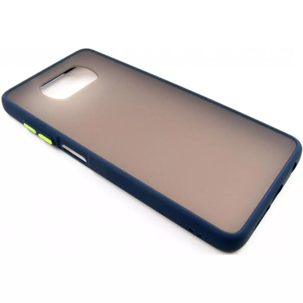 Чехол для моб. телефона Dengos Matt POCO X3, blue (DG-TPU-MATT-69) - 1 Чехол для моб. телефона Dengos Matt POCO X3, blue (DG-TPU-MATT-69) - 1