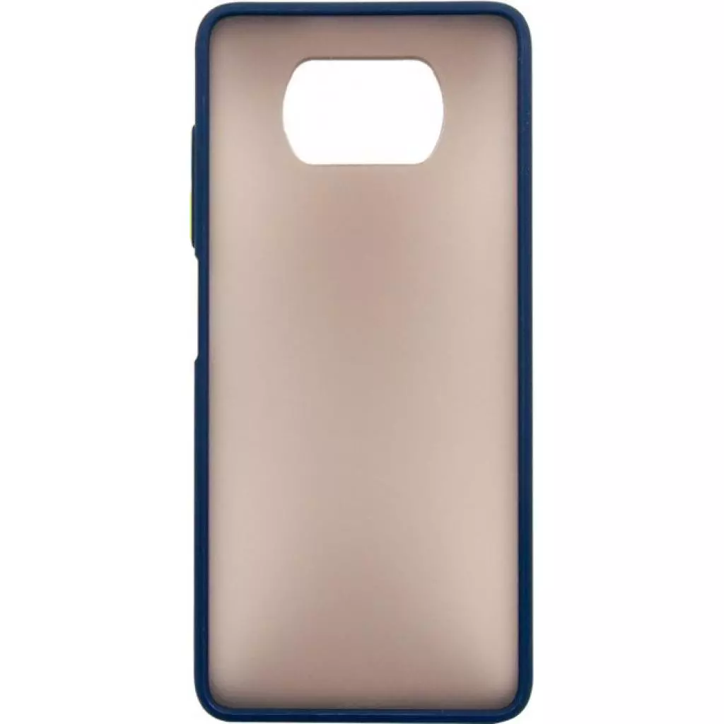 Чехол для моб. телефона Dengos Matt POCO X3, blue (DG-TPU-MATT-69)