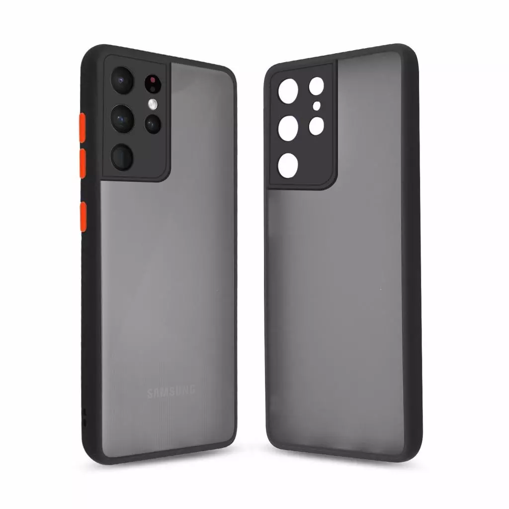 Чехол для моб. телефона MakeFuture Samsung S21 Ultra Frame (Matte PC+TPU) Black (MCMF-SS21UBK)