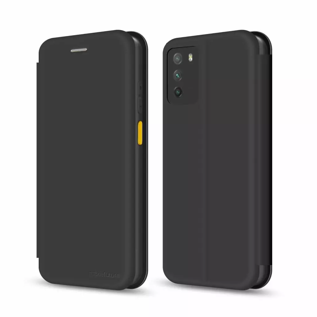 Чехол для моб. телефона MakeFuture Xiaomi Poco M3 Flip (Soft-Touch PU) Black (MCP-XPM3BK)