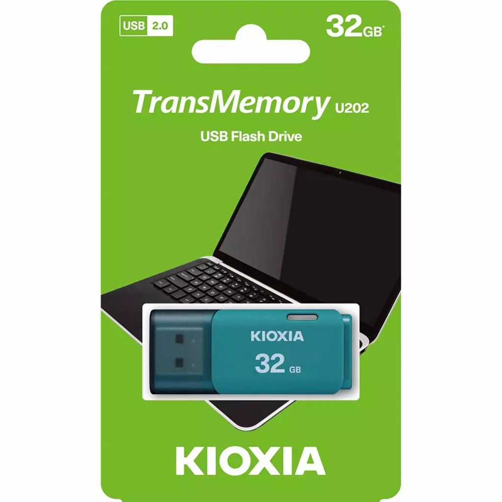 USB флеш накопитель Kioxia 32GB U202 Blue USB 2.0 (LU202L032GG4) - 2 USB флеш накопитель Kioxia 32GB U202 Blue USB 2.0 (LU202L032GG4) - 2