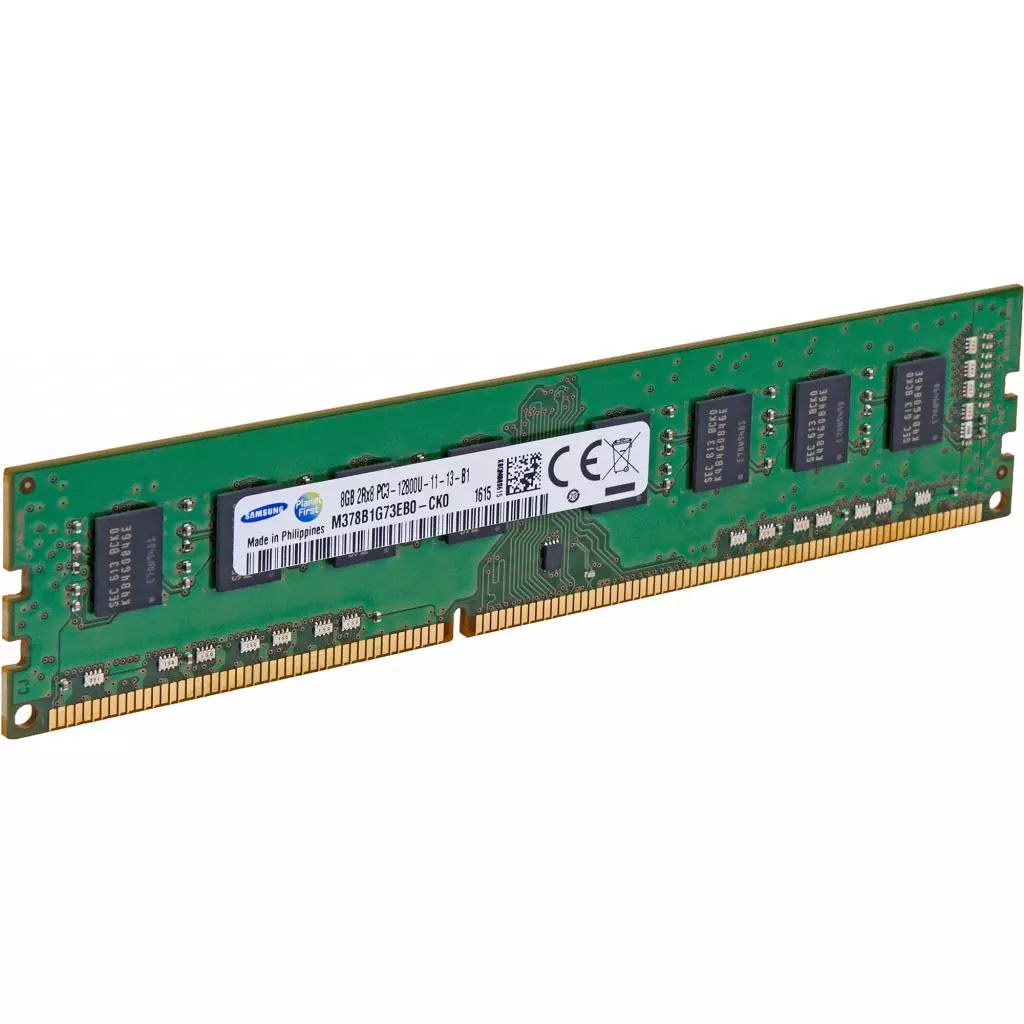 Модуль памяти для компьютера DDR3 8GB 1600 MHz Samsung (M378B1G73EB0-CK0) - 2 Модуль памяти для компьютера DDR3 8GB 1600 MHz Samsung (M378B1G73EB0-CK0) - 2